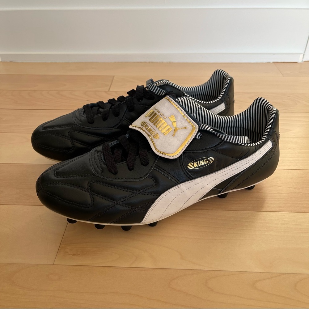 PUMA KING TOP STRIPE DI FG EURO 2016 Navy Blue Soccer Cleats - Picture 2 of 9